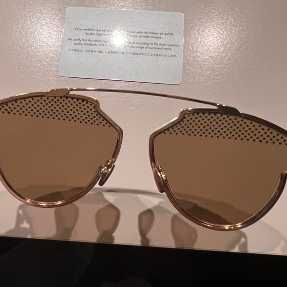 Christian Dior So Real S Studded RHL/5V Gold Sunglasses - Picture 2 of 7